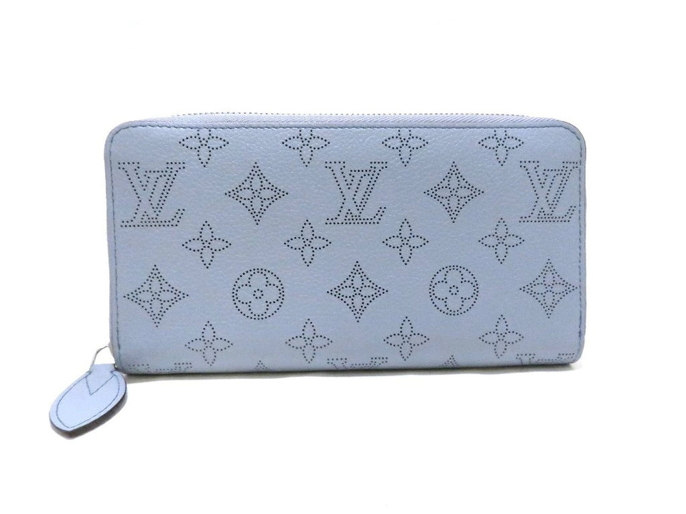 LOUIS VUITTON Zippy Wallet Mahina Blue Horizon Pumpkin